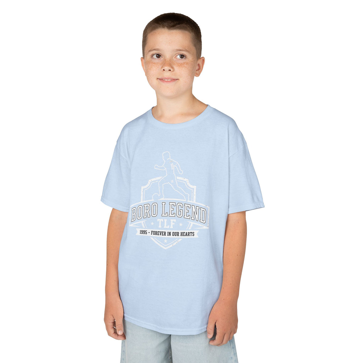 Kids Tee — Juninho Paulista “Boro Legend TLF” Football Shirt