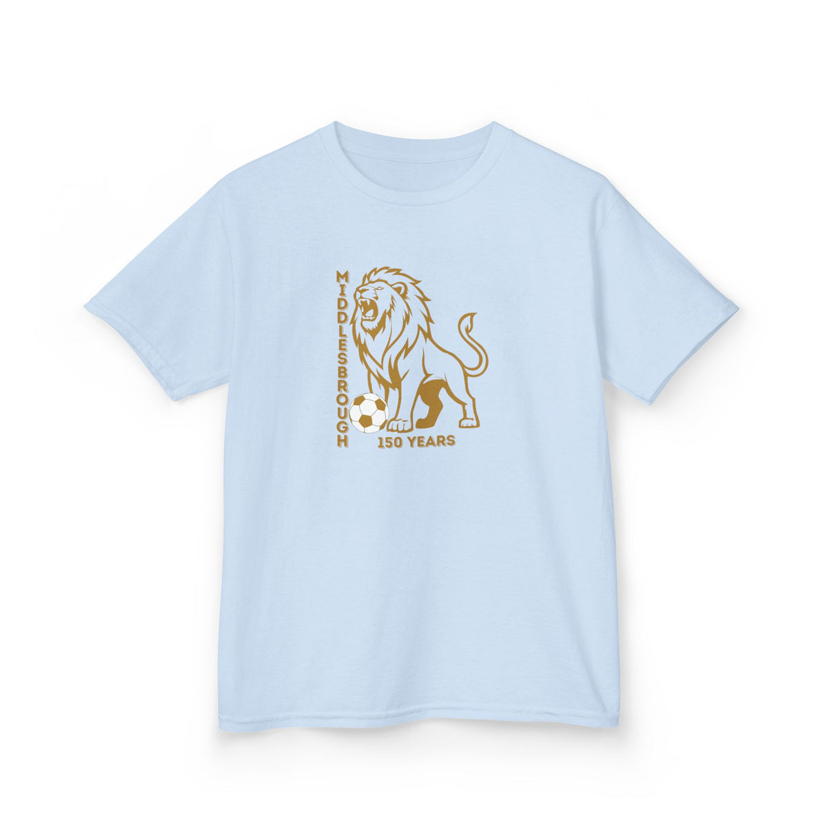 Kids Middlesbrough Lion Graphic Tee — "150 Years" Anniversary Shirt