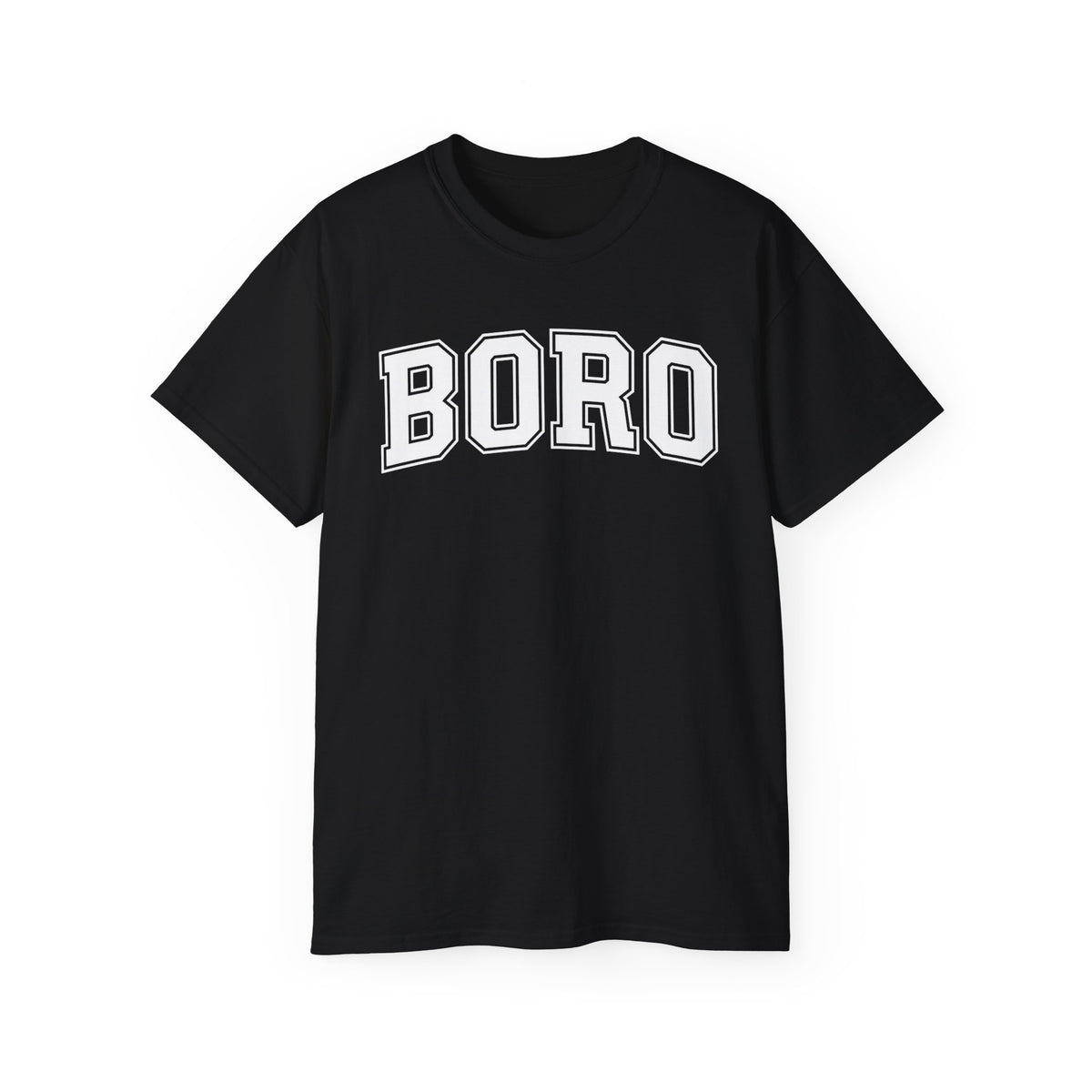 BORO Collegiate Graphic Tee — Classic UNI Lettering T-Shirt