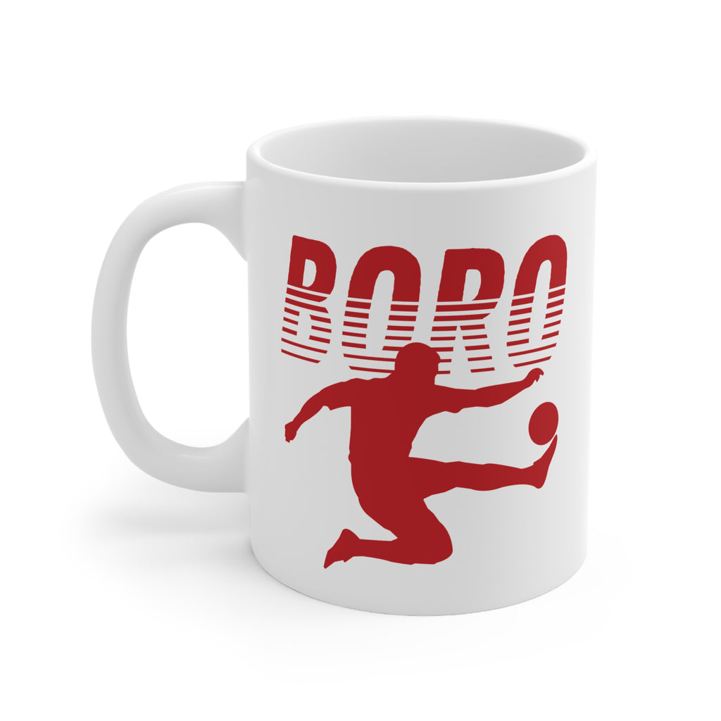 BORO Football Mug — Ceramic Coffee Cup (11oz & 15oz)