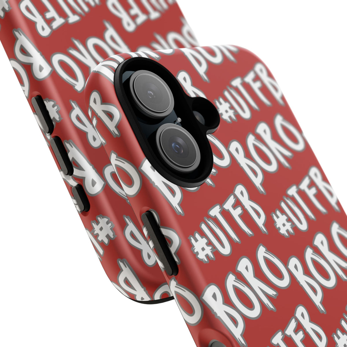 Phone Case — Red #UTFB BORO Pattern Protective Case