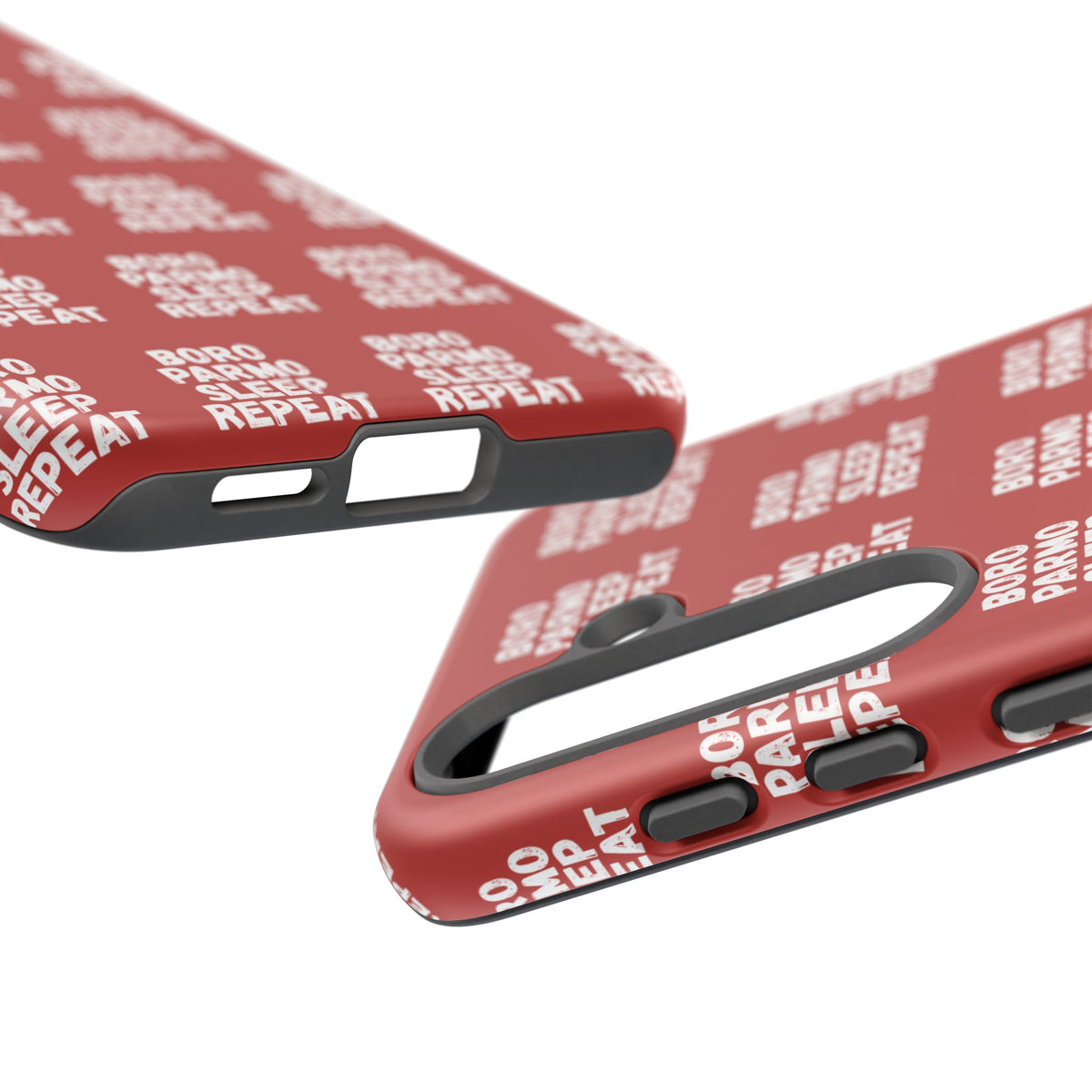 "BORO PARMO SLEEP REPEAT" Phone Case — Red Pattern Tough Case