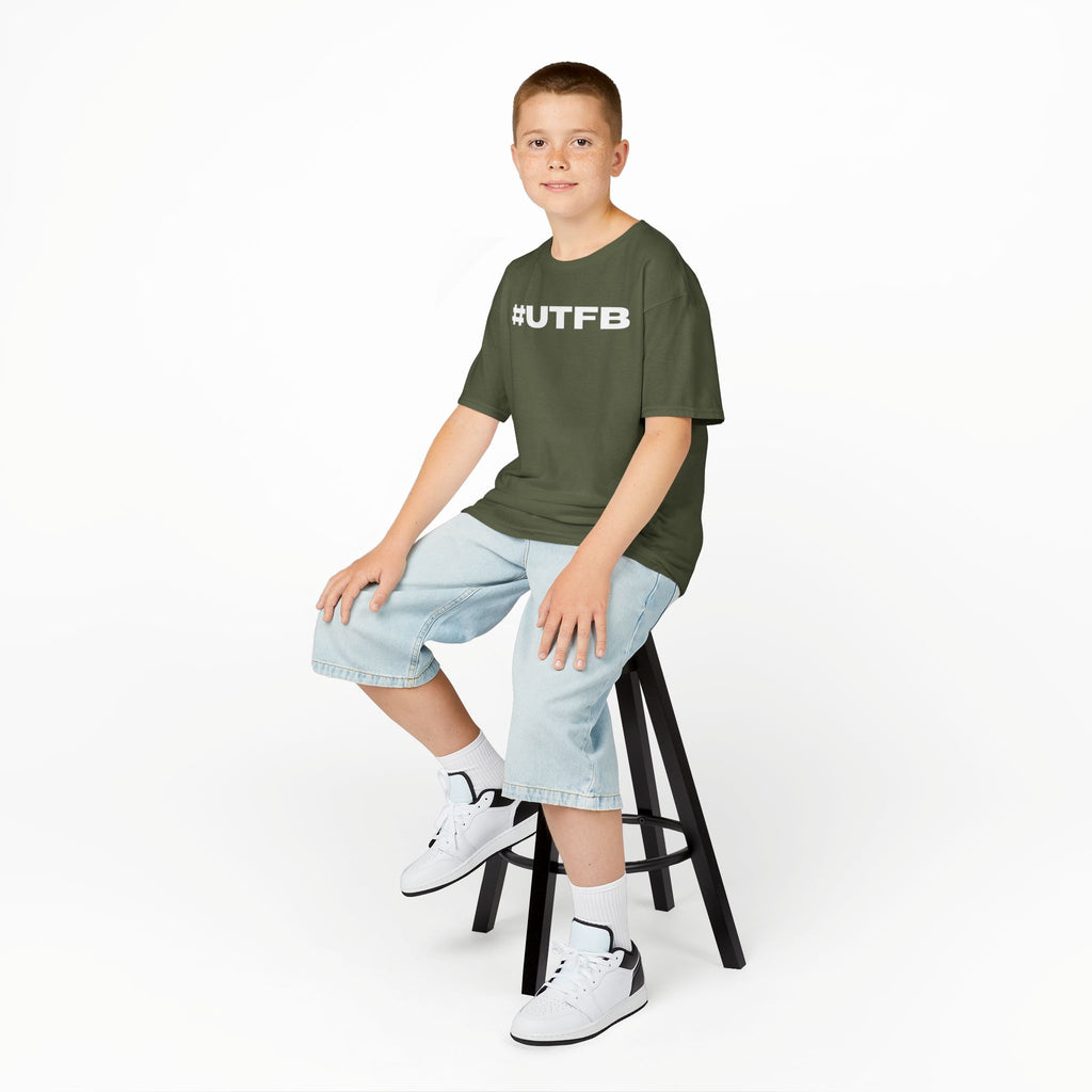 Kids BORO Tee — White #UTFB Graphic Youth T-Shirt