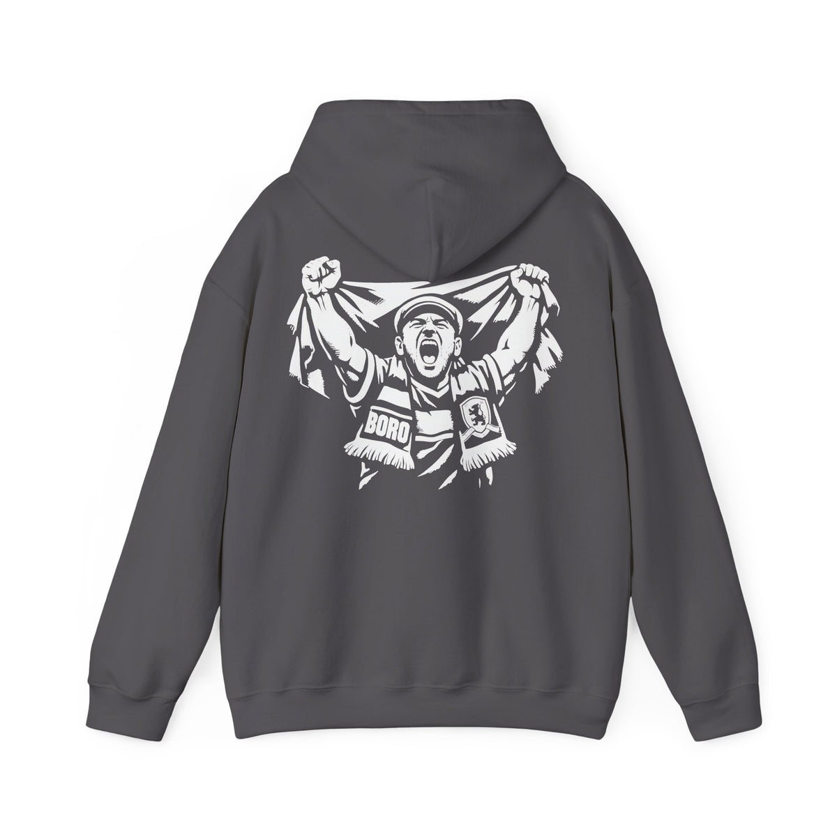 BORO Super Fan Hoodie — Middlesbrough Football Supporter 'back print'