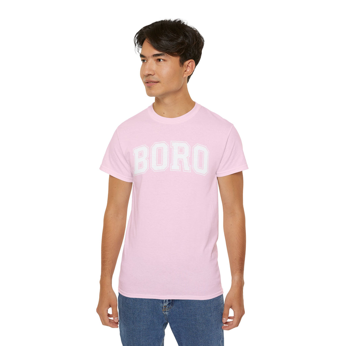 BORO Collegiate Graphic Tee — Classic UNI Lettering T-Shirt