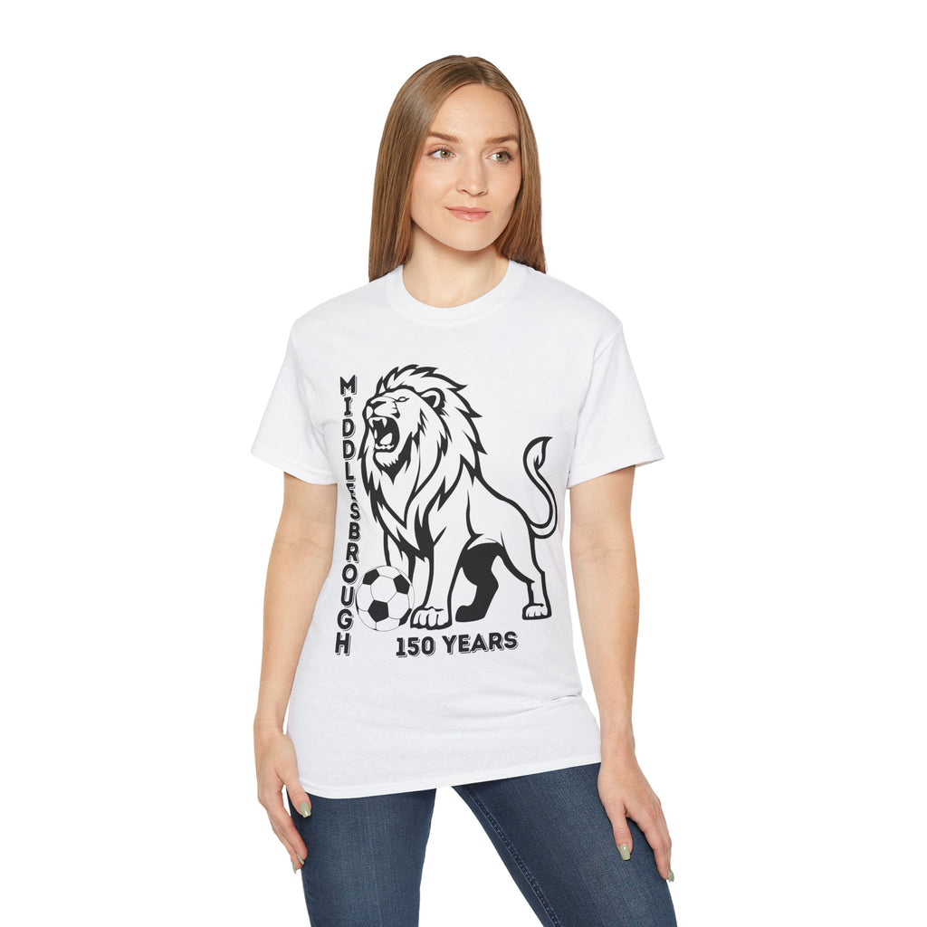 Black/Red Middlesbrough 150 Years Lion Football T-Shirt