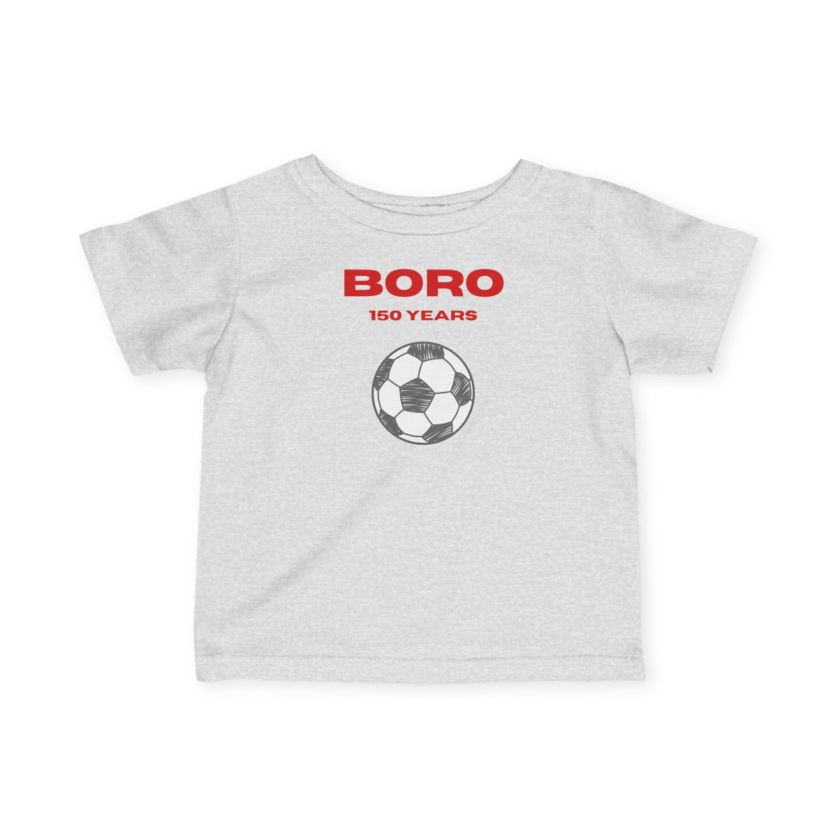 Infant Soccer Tee "BORO 150 Years" – Baby Football Jersey