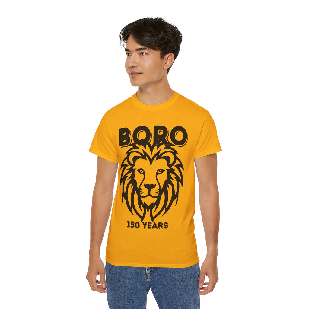 LARGE Black/Red Lion Mascot Tee – BORO 150 Years Commemorative T-Shirt