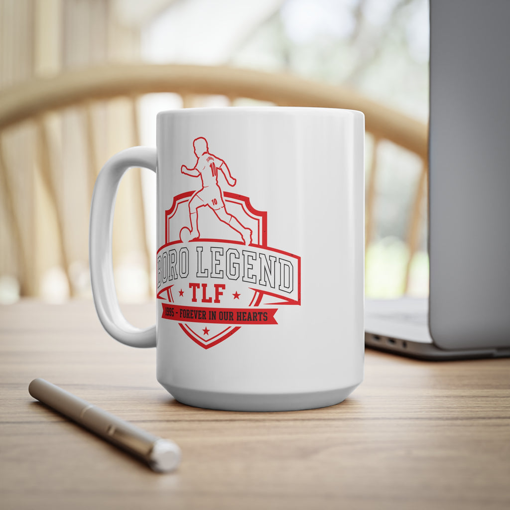 Soccer Legend  Juninho Paulista Ceramic Mug — “Boro Legend” 11oz & 15oz