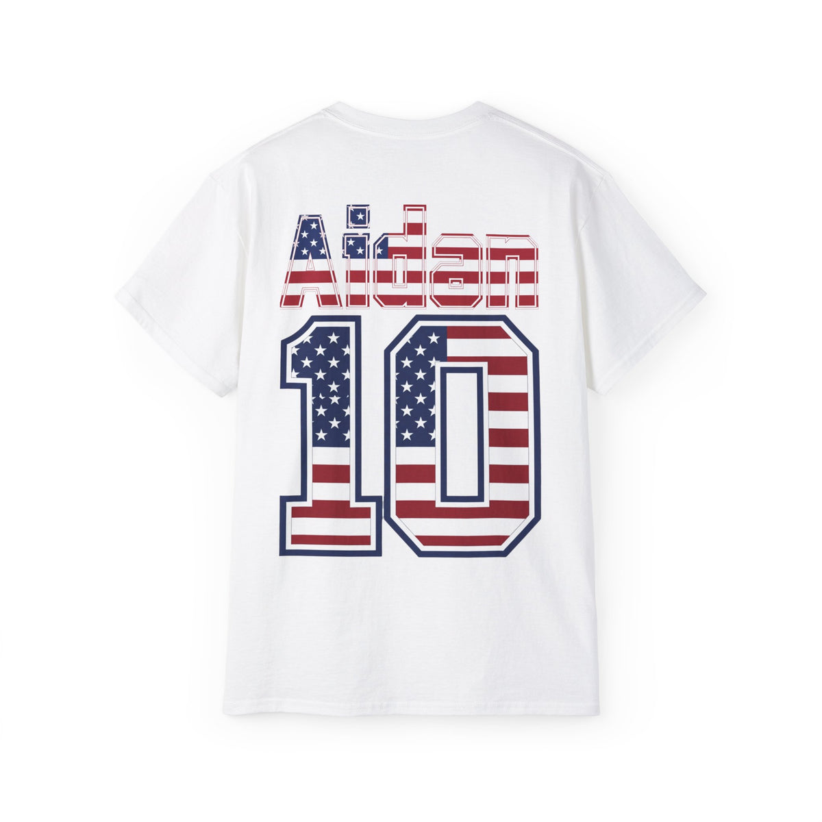 Aidan Morris Number 10 USA Flag Shirt for the BORO 'back print only'