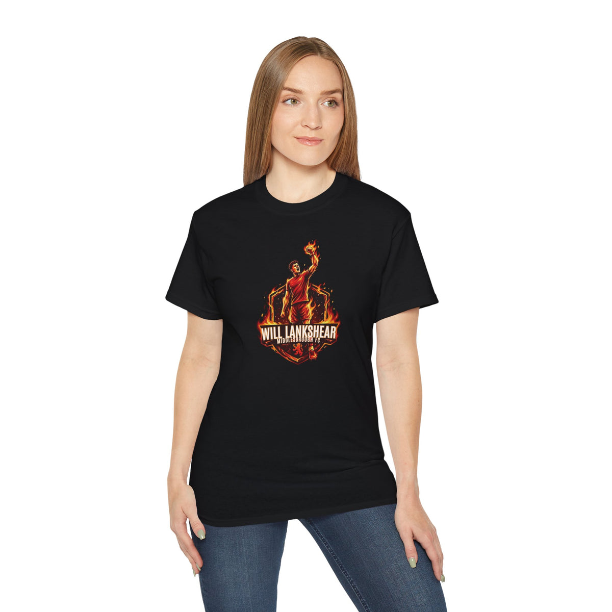 Adult T-Shirt — "Will Lankshear" On Fire Tee Boro, Middlesbroughfc