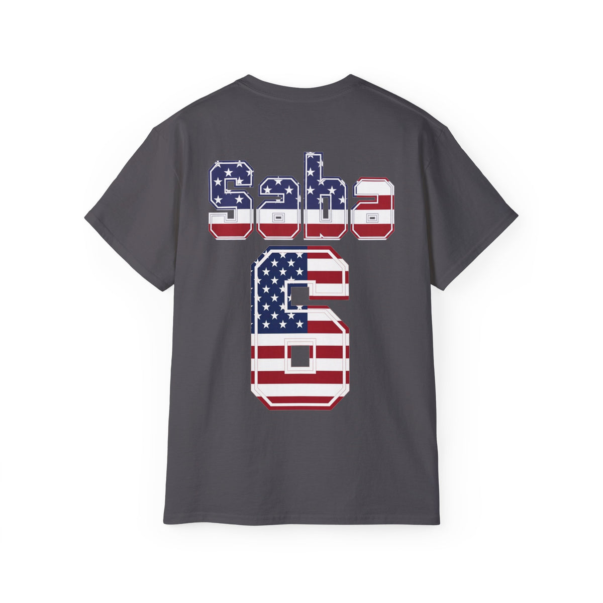 Sabastian Berhalter Number 6 USA Flag Shirt for the BORO 'back print only'
