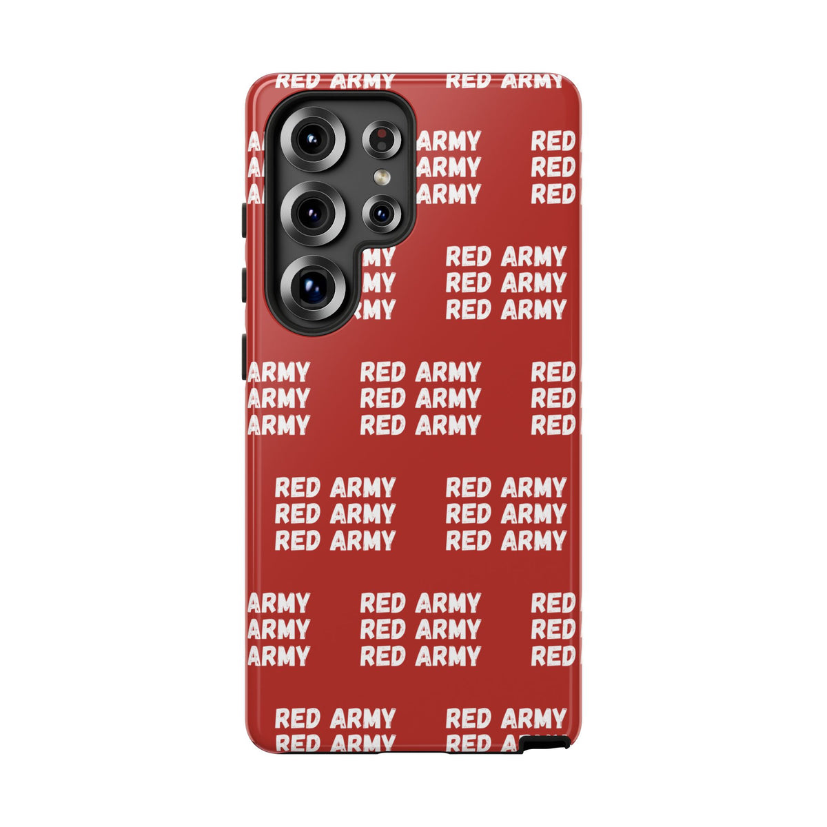 "RED ARMY RED ARMY RED ARMY" Phone Case — Red Pattern Tough Case