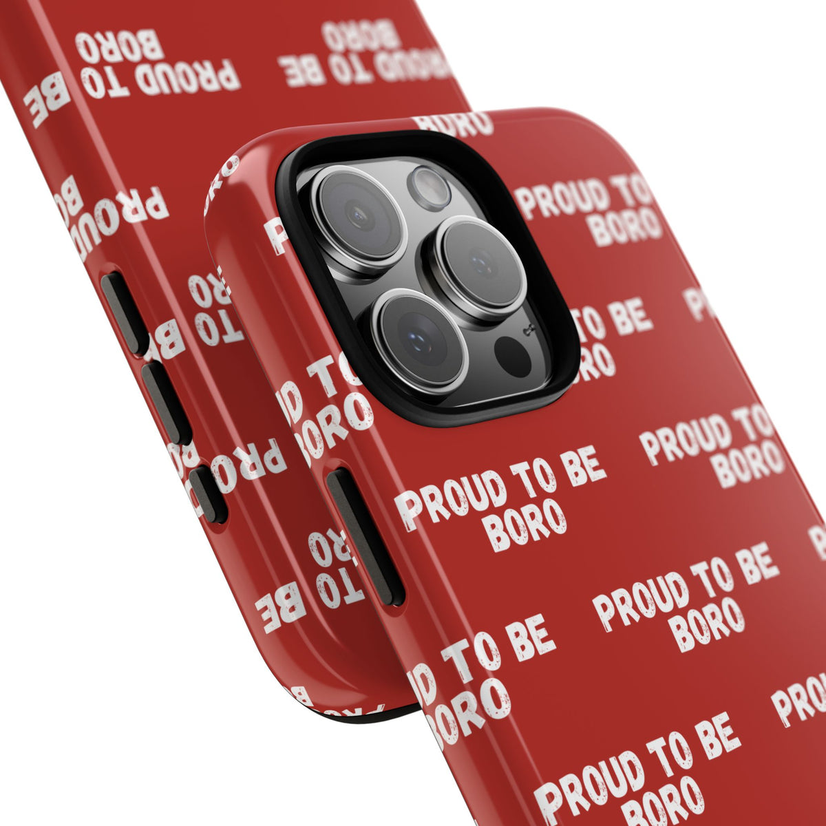 "PROUD TO BE BORO" Phone Case — Red Pattern Tough Case