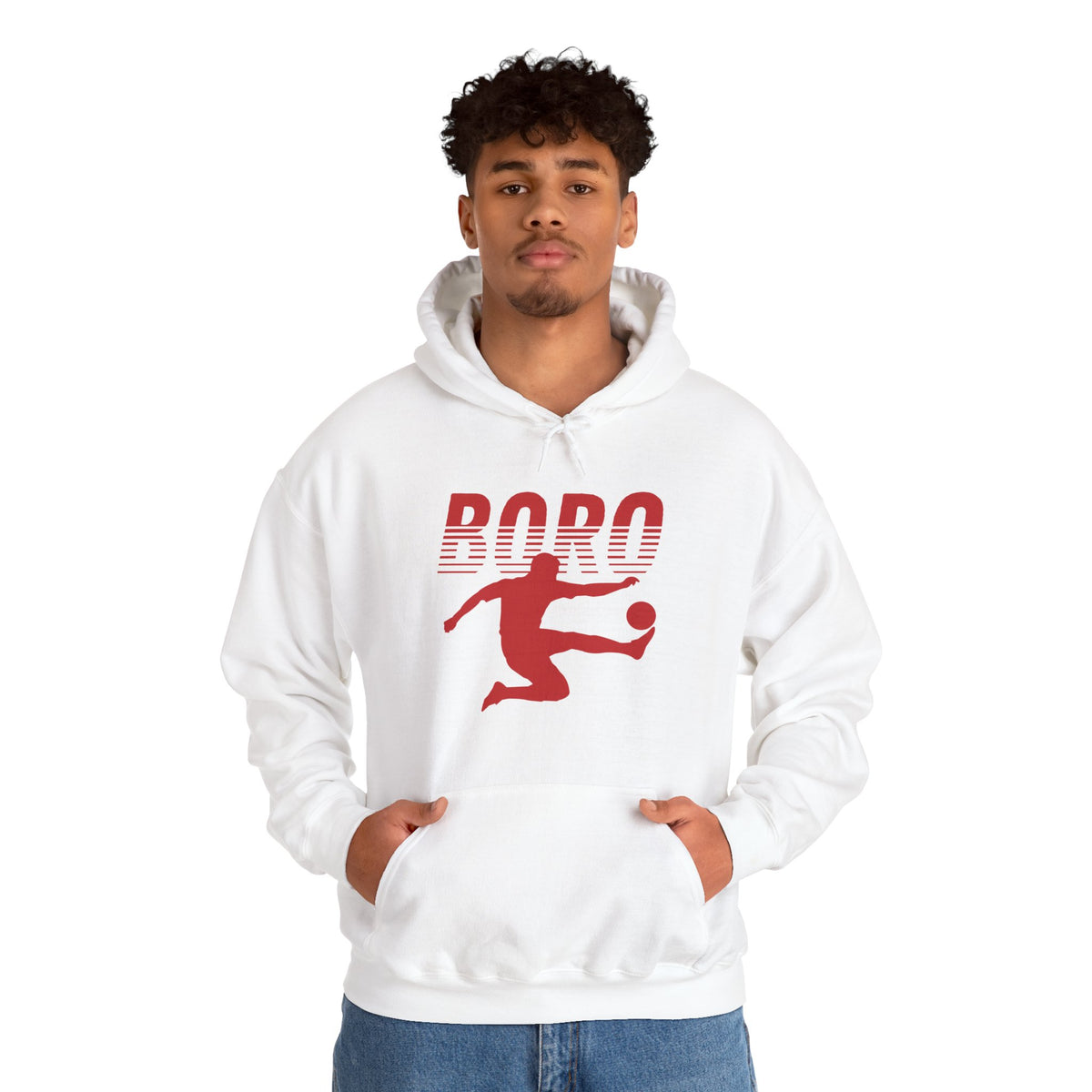 BORO Fade Player Hoodie 'front print' only.