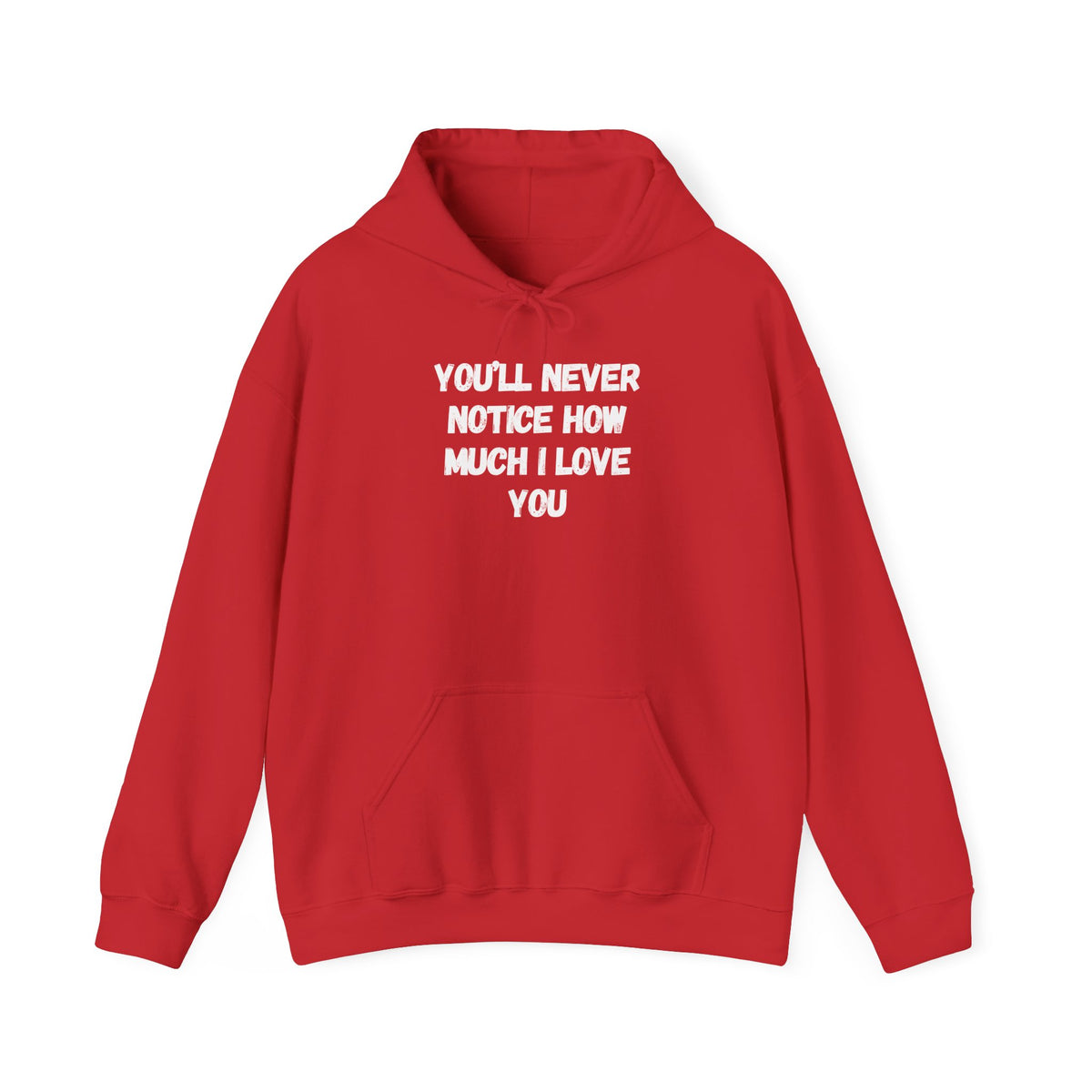 Youll Never Notice Hoodie 'front print' only.