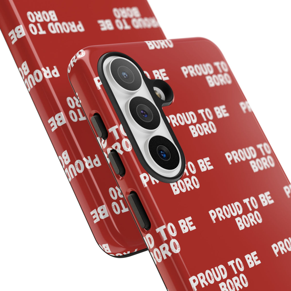"PROUD TO BE BORO" Phone Case — Red Pattern Tough Case