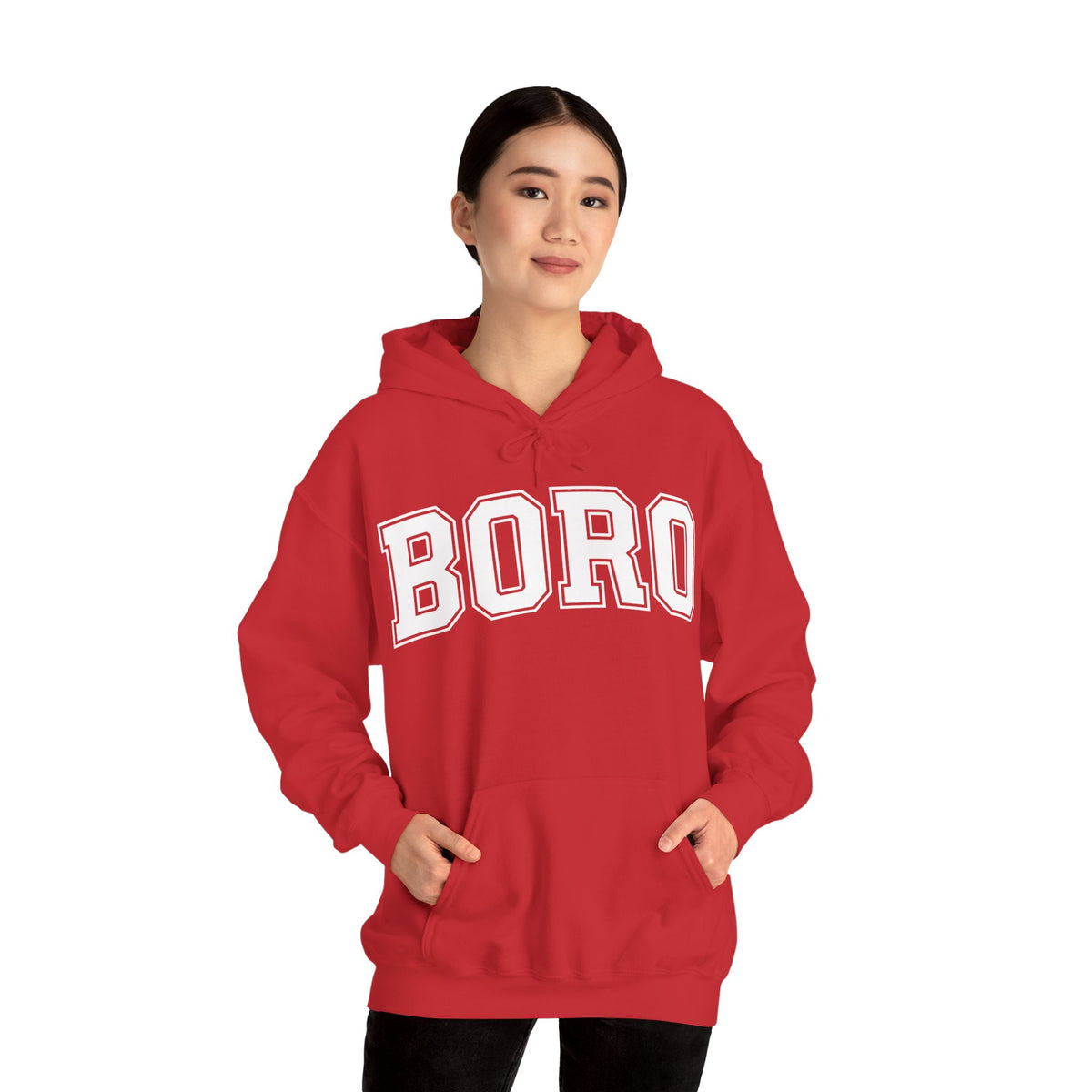 Uni BORO Style Hoodie 'front print' only.