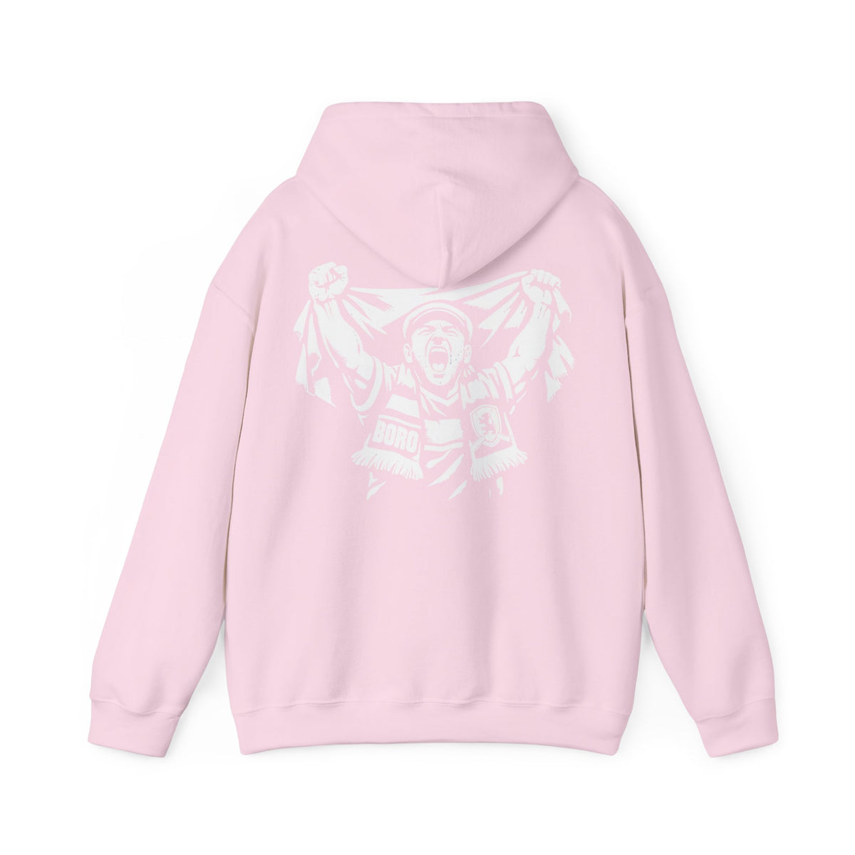 BORO Super Fan Hoodie — Middlesbrough Football Supporter 'back print'