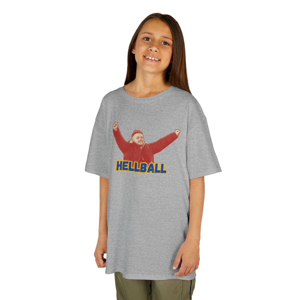 Kids 'HELLBALL' Gaffa Graphic Tee — In Kim we Trust