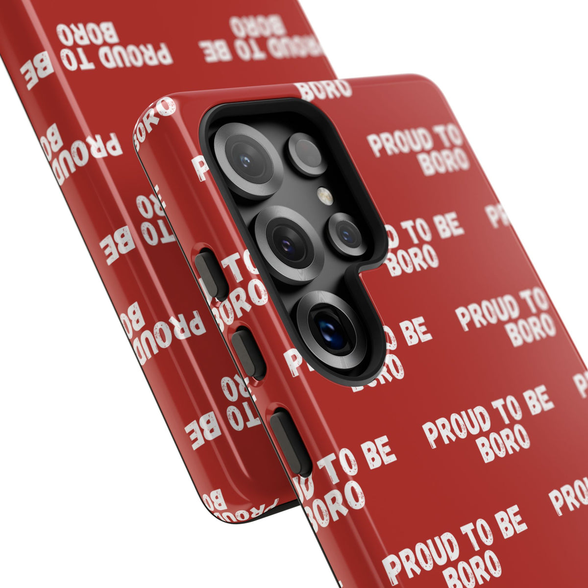 "PROUD TO BE BORO" Phone Case — Red Pattern Tough Case