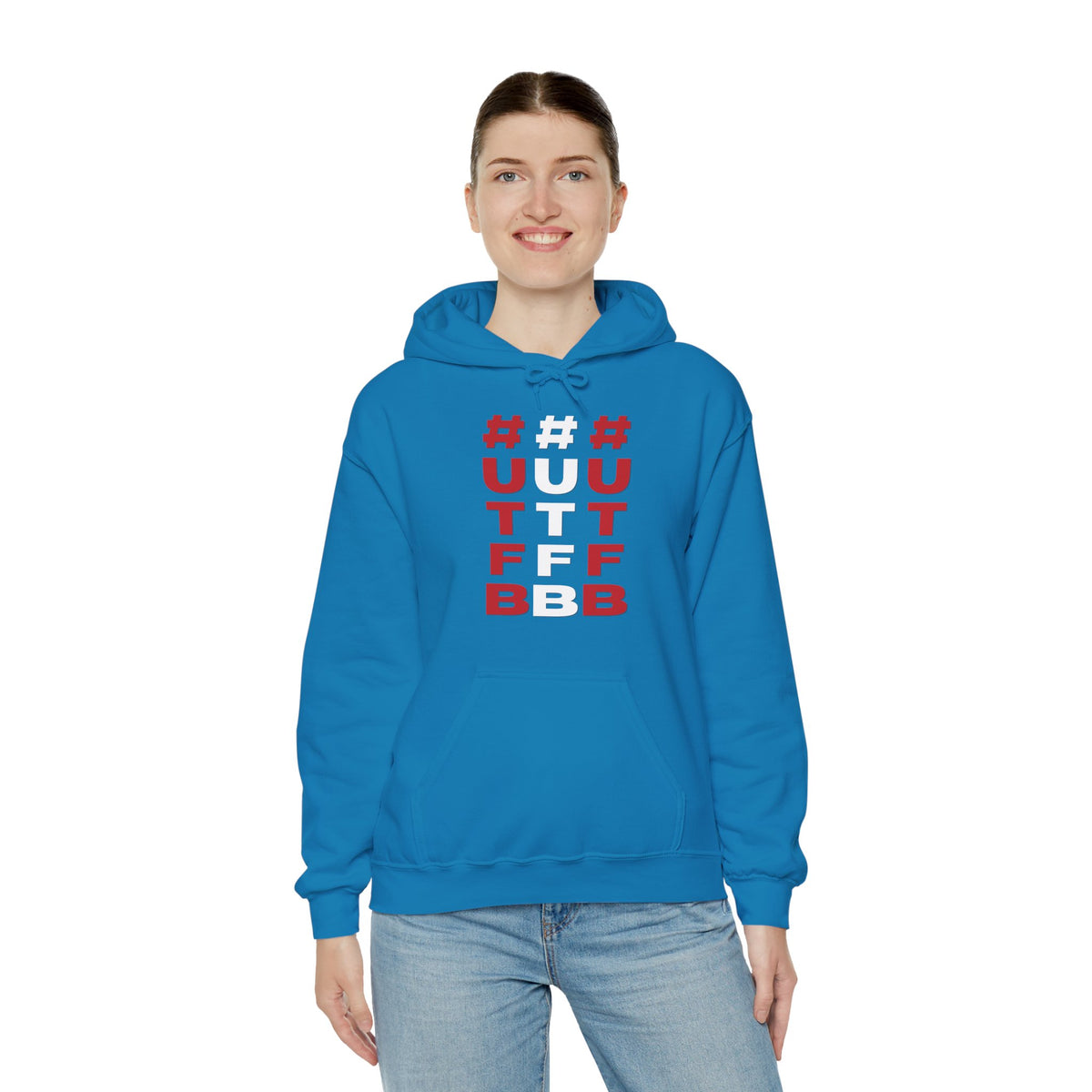 #UTFB 3x Verticle Hoodie 'front print' only.