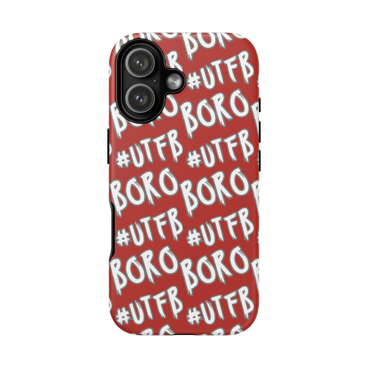 Phone Case — Red #UTFB BORO Pattern Protective Case