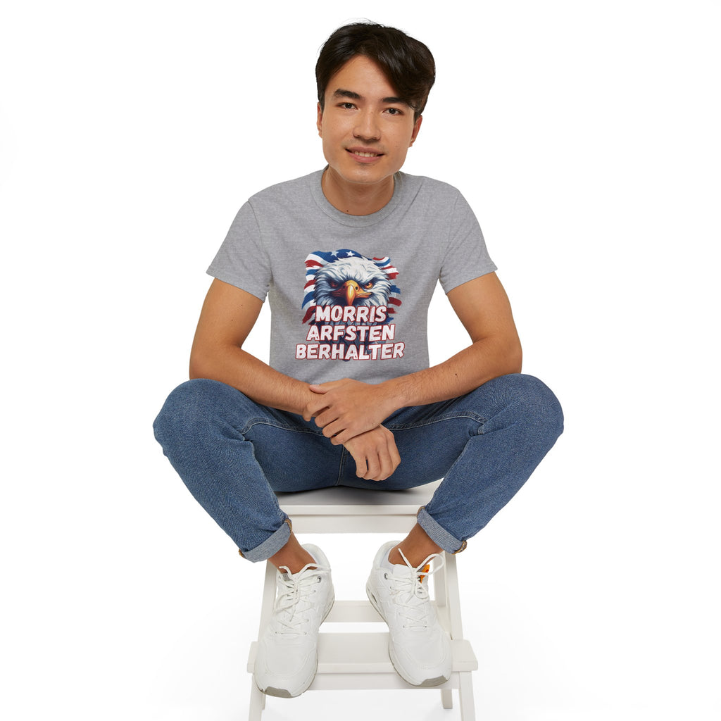 Eagle Graphic Tee — "Morris Arfsten Berhalter" Patriotic USA BORO Shirt