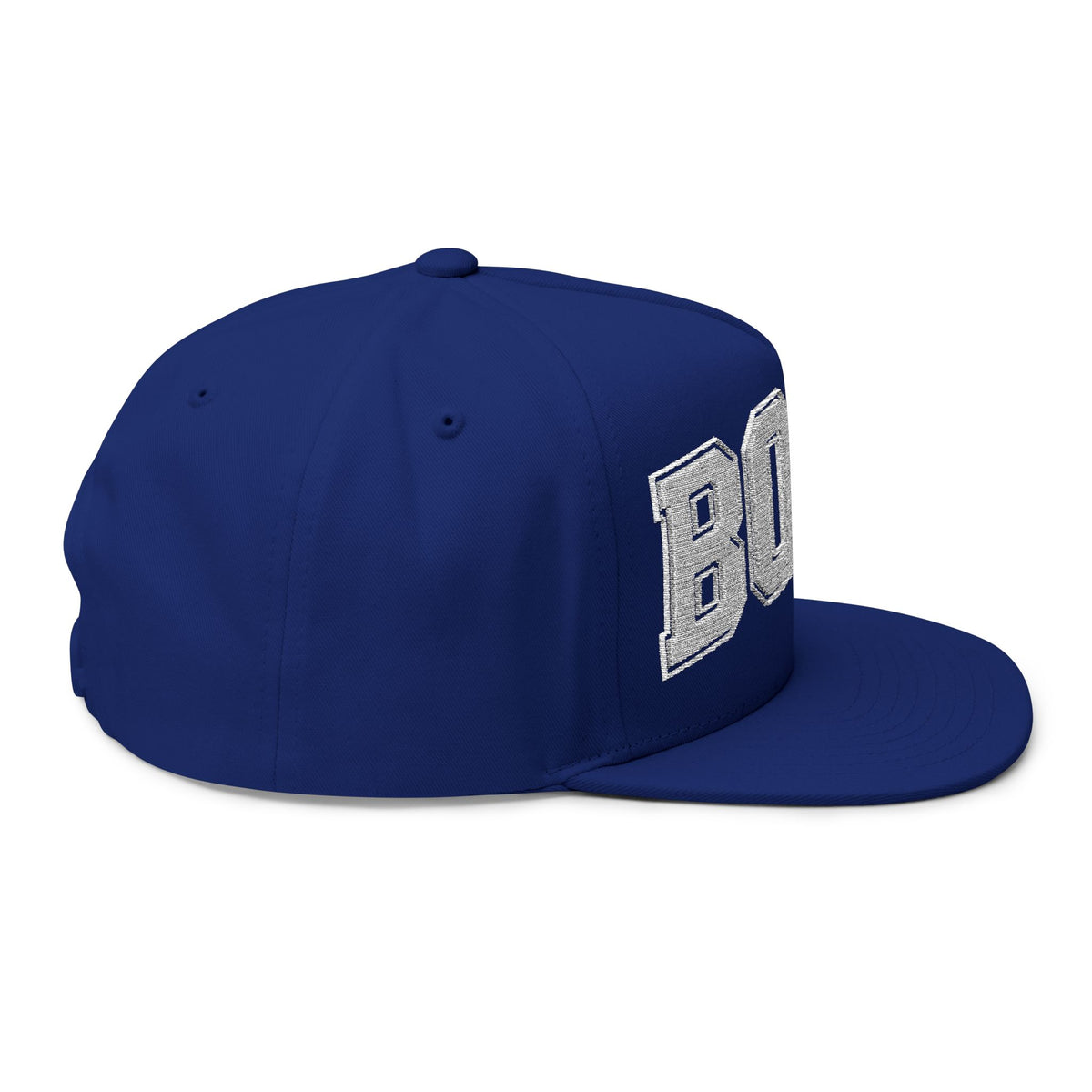 BORO Flat Bill Cap — Embroidered 'BORO' Vintage UNI Snapback Hat