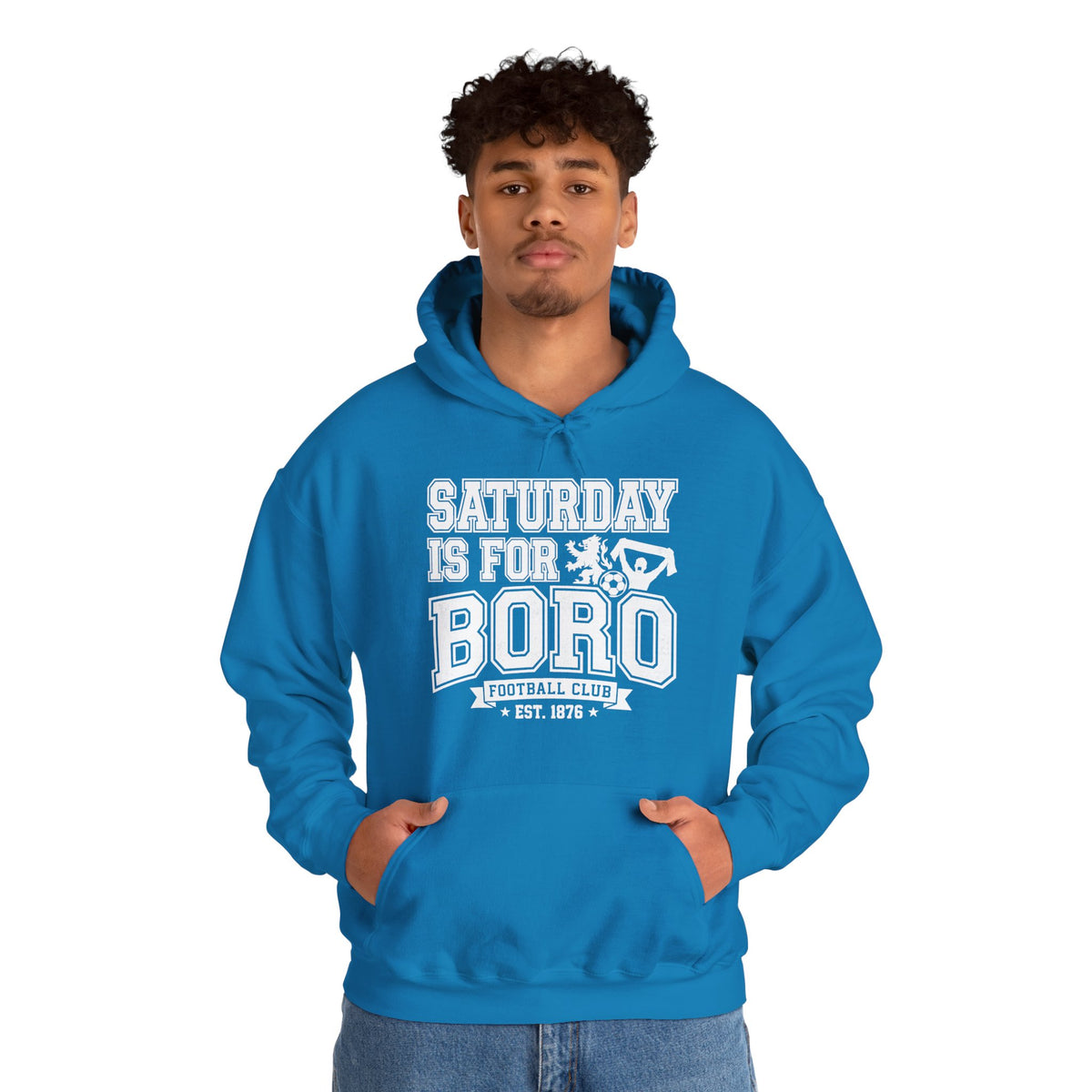 Saturday Is For Boro Hoodie — Football Fan Crewneck Pullover