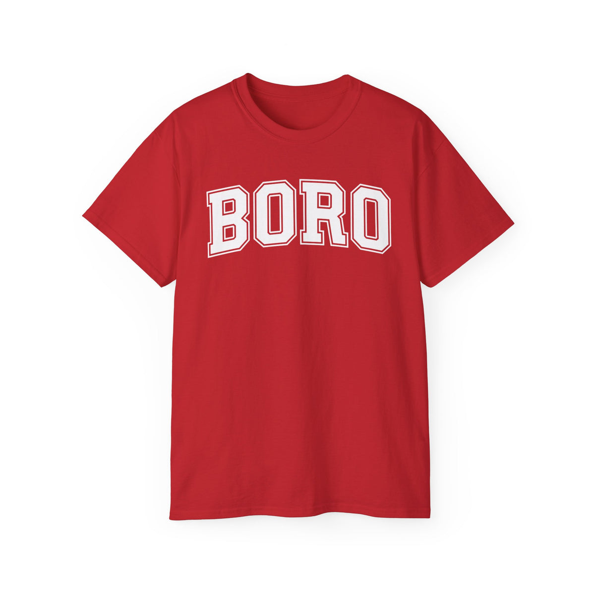 BORO Collegiate Graphic Tee — Classic UNI Lettering T-Shirt