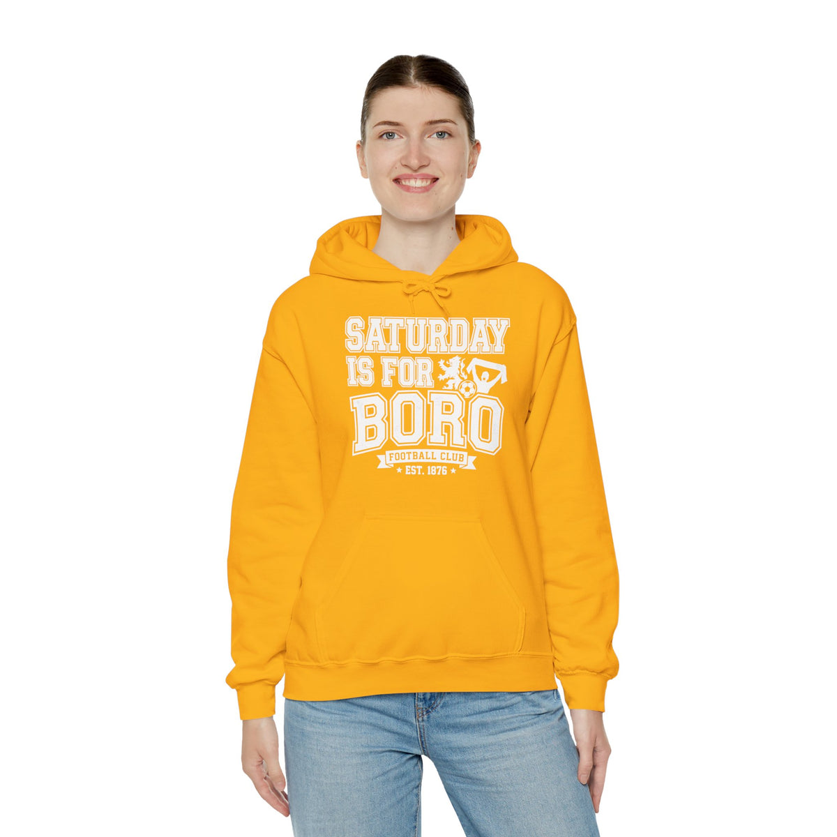 Saturday Is For Boro Hoodie — Football Fan Crewneck Pullover