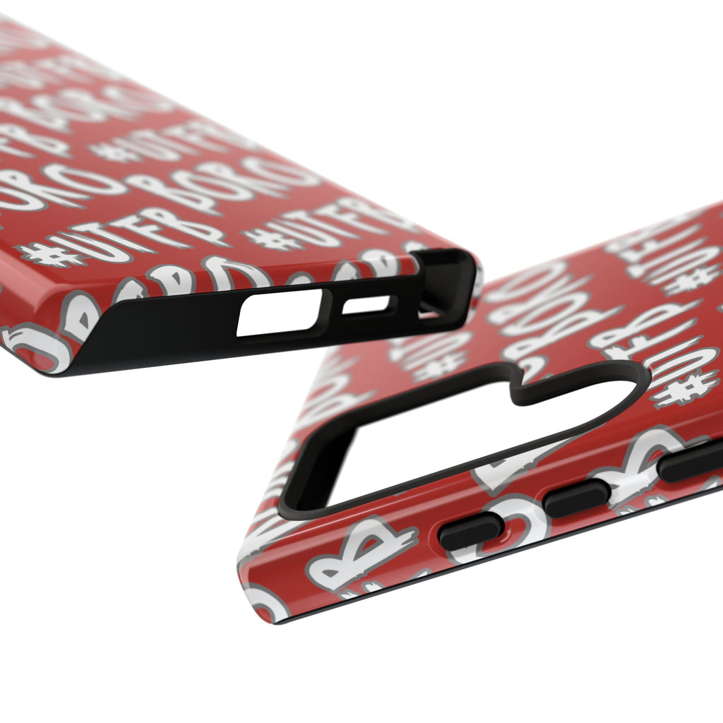 Phone Case — Red #UTFB BORO Pattern Protective Case