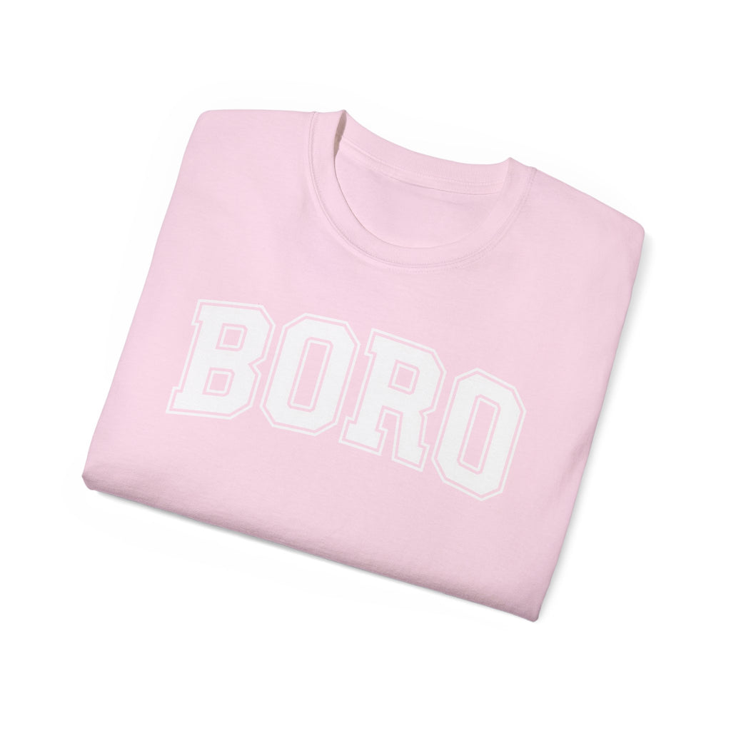 BORO Collegiate Graphic Tee — Classic UNI Lettering T-Shirt