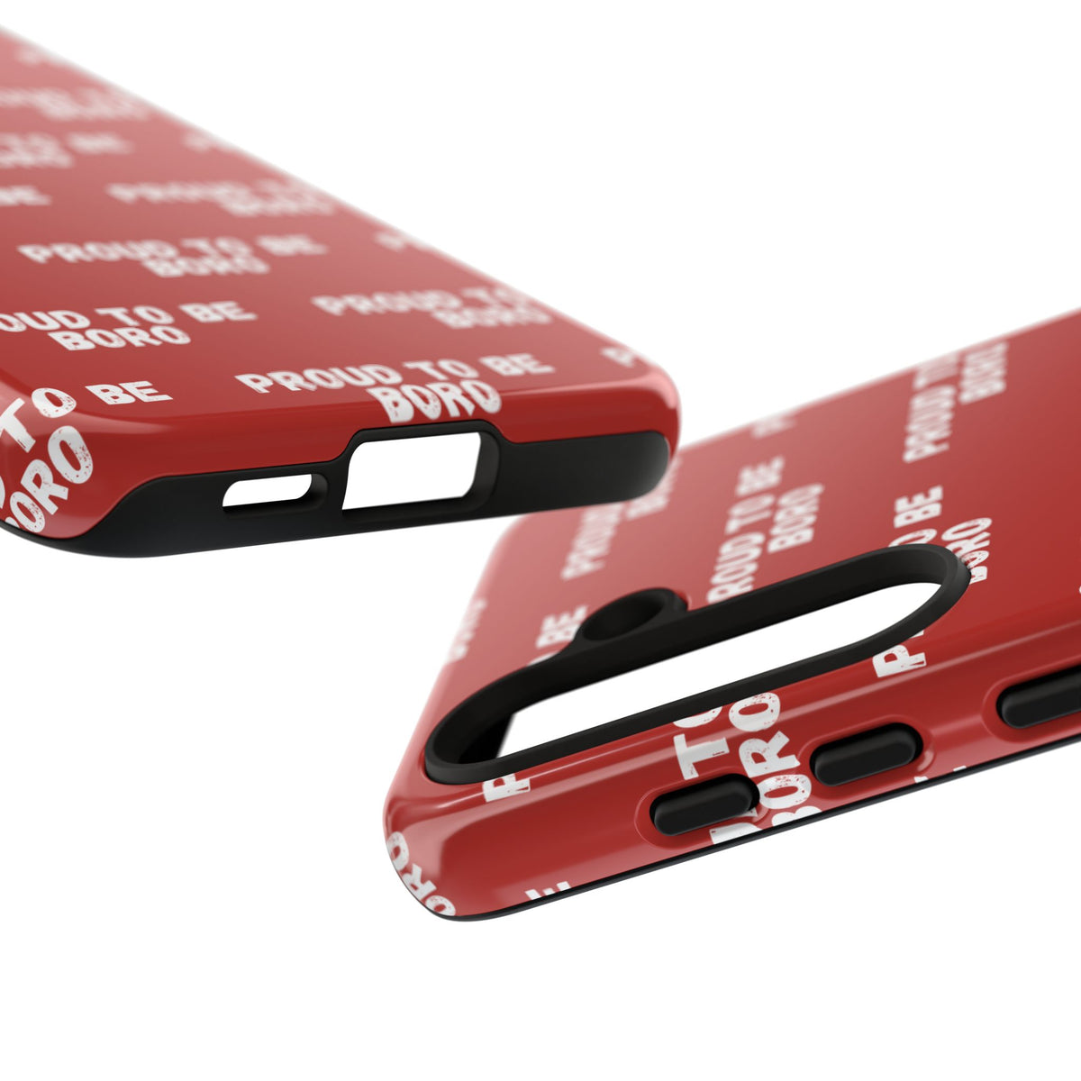 "PROUD TO BE BORO" Phone Case — Red Pattern Tough Case