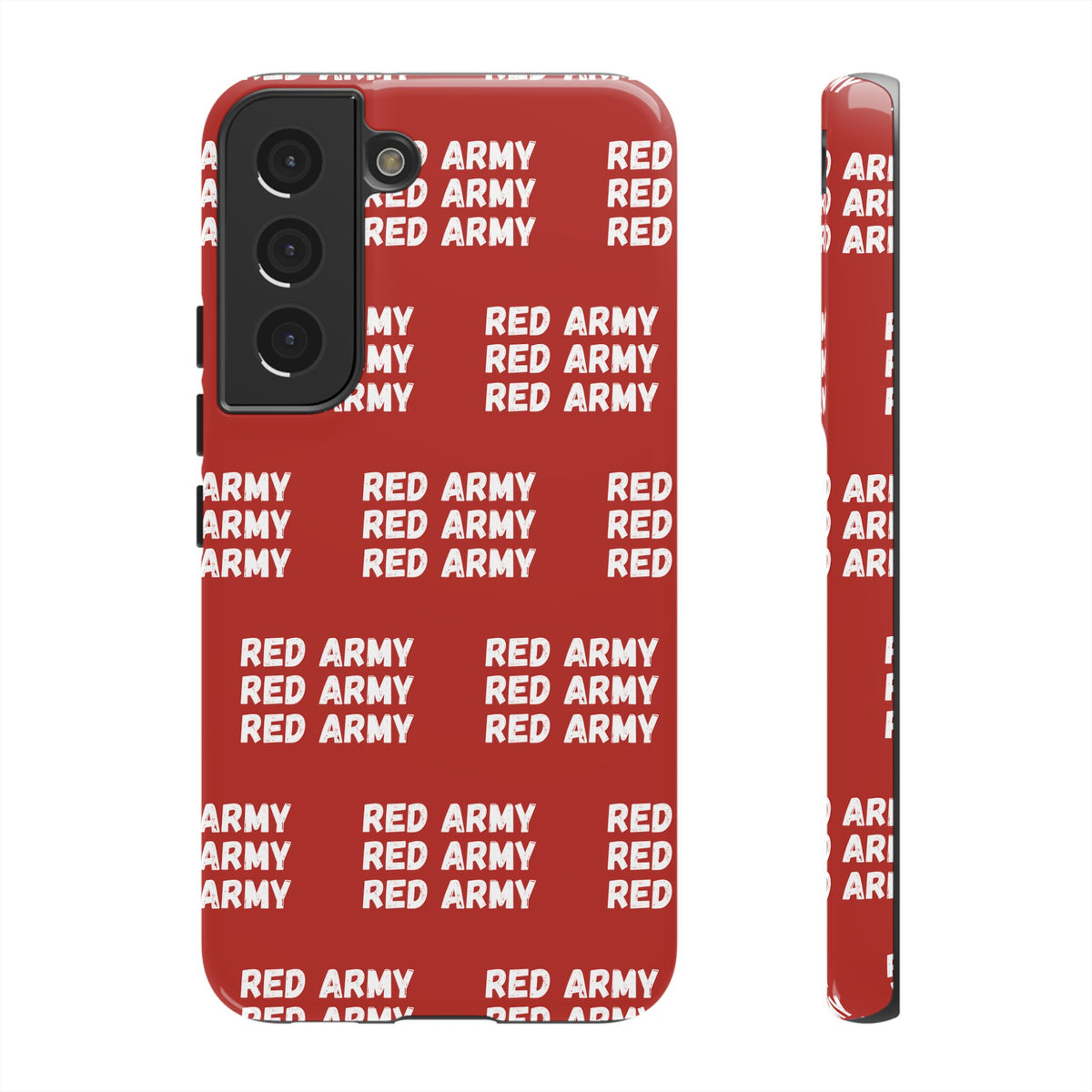 "RED ARMY RED ARMY RED ARMY" Phone Case — Red Pattern Tough Case
