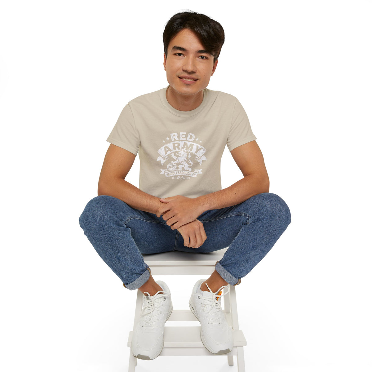 Red Army Middlesbrough FC Lion Shirt — BORO Fan Tee