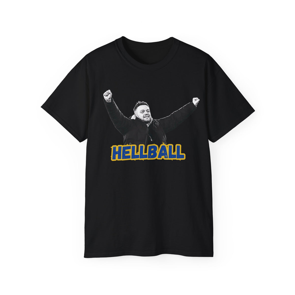 Hellball T‑Shirt — Retro Gaffer Graphic Tee, in Kim we trust