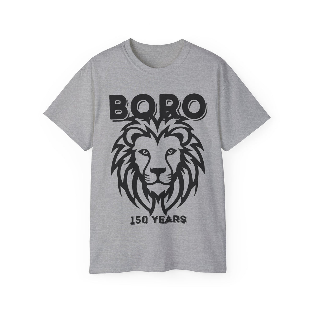 LARGE Black/Red Lion Mascot Tee – BORO 150 Years Commemorative T-Shirt