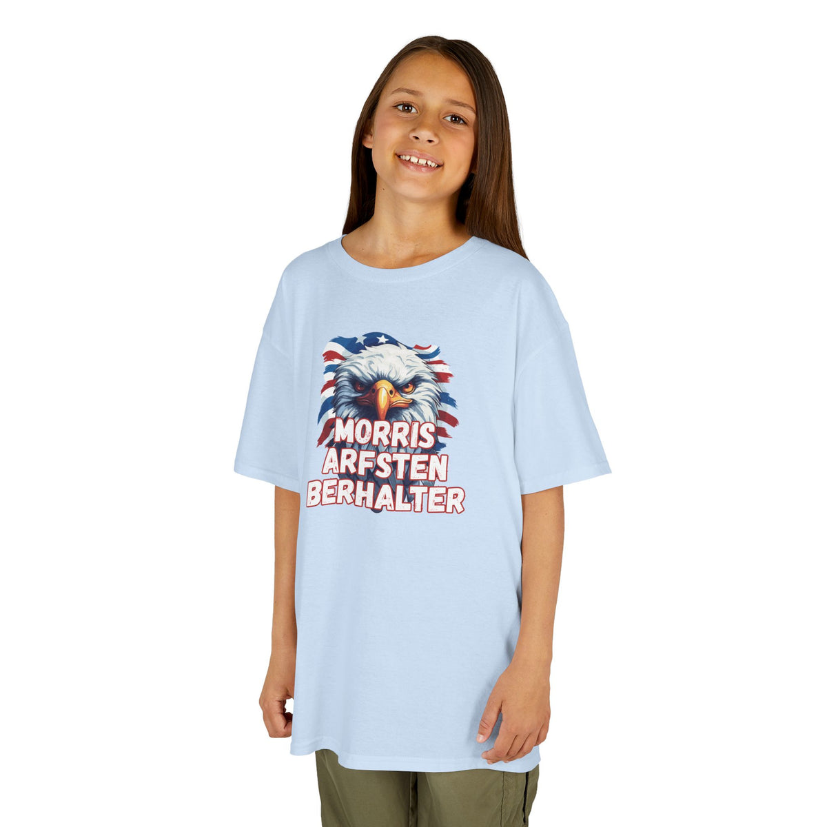 Kids Tee — Patriotic Eagle "Morris Arfsten Berhalter" BORO Graphic