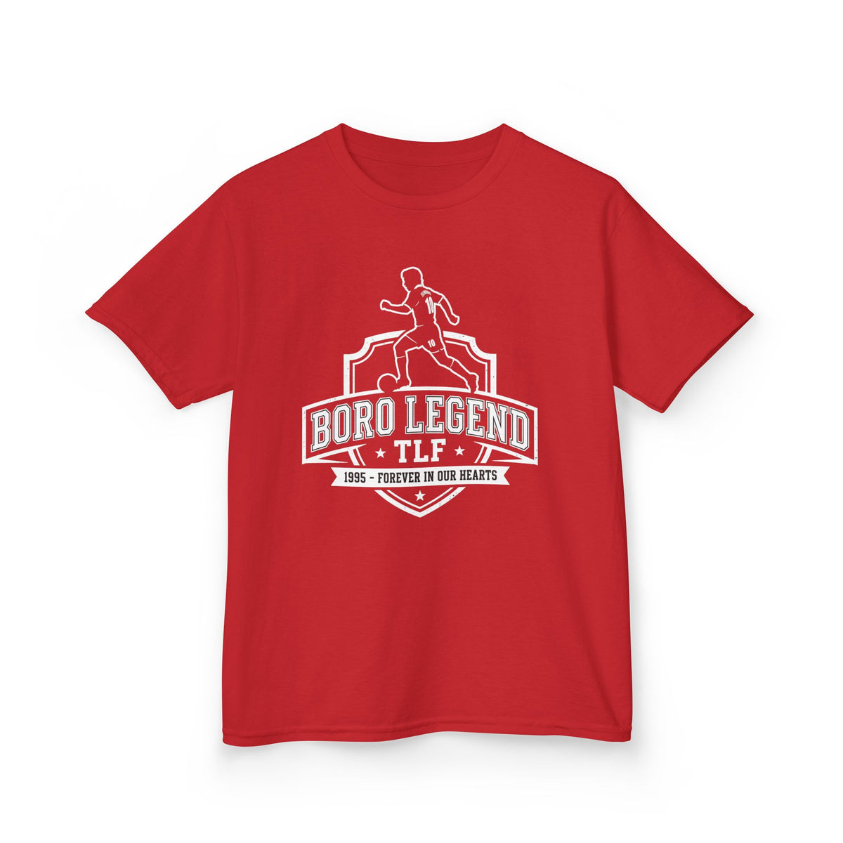 Kids Tee — Juninho Paulista “Boro Legend TLF” Football Shirt