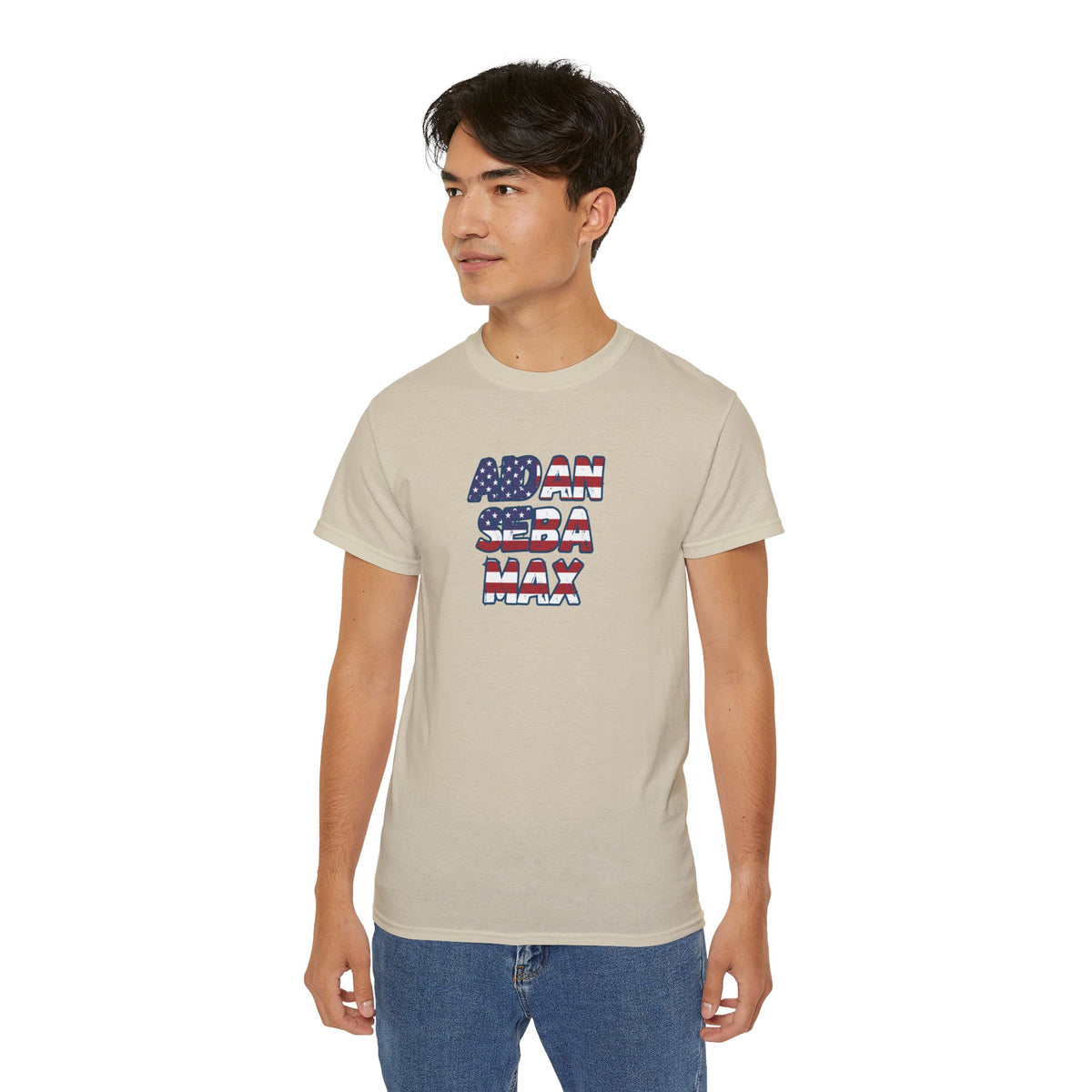 BORO's Midfield Trio Tee — AIDAN SEBA MAX USA  Graphic T‑Shirt