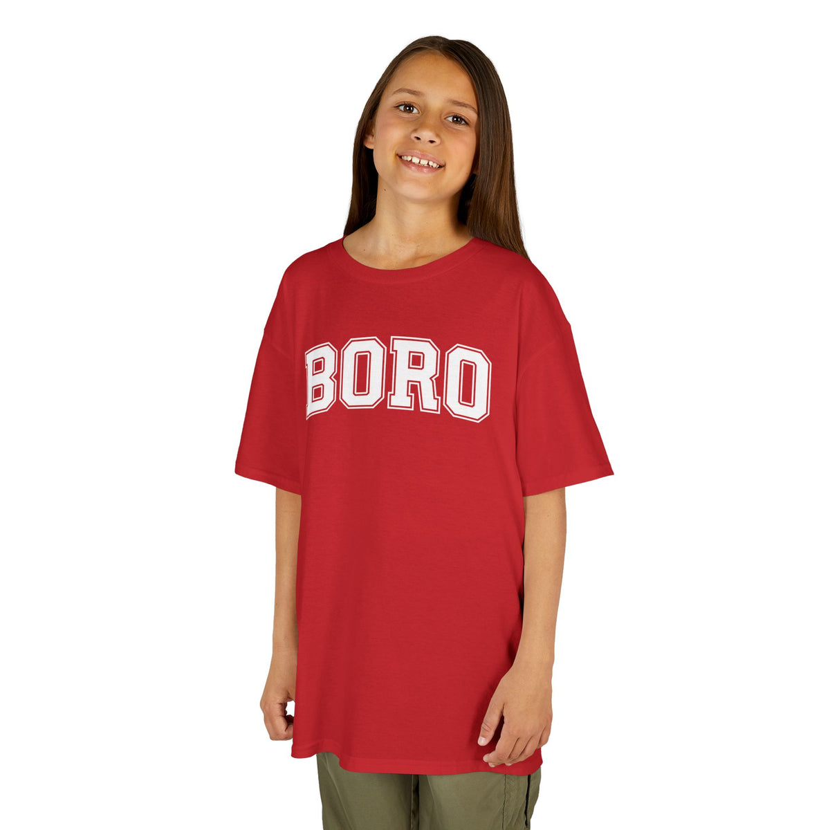 Kids 'BORO' UNI Style Letterman Graphic Tshirt