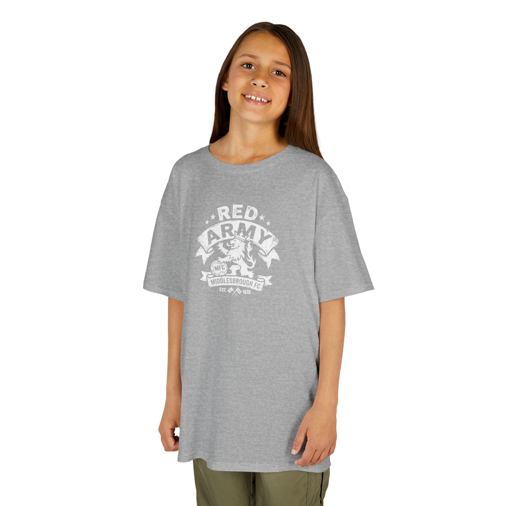 Kids T‑Shirt — "Red Army" BORO Mascot Graphic Tee for Children