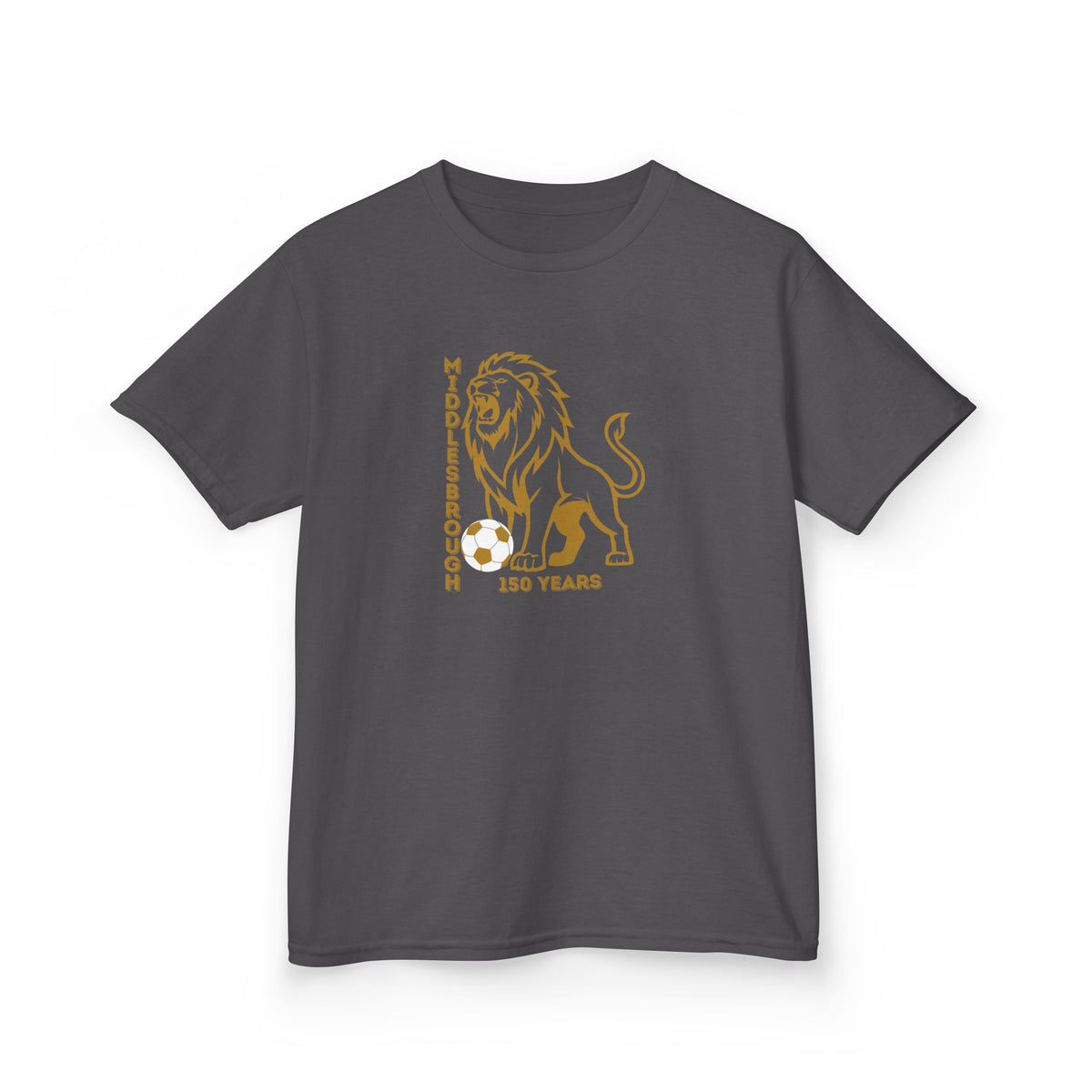 Kids Middlesbrough Lion Graphic Tee — "150 Years" Anniversary Shirt