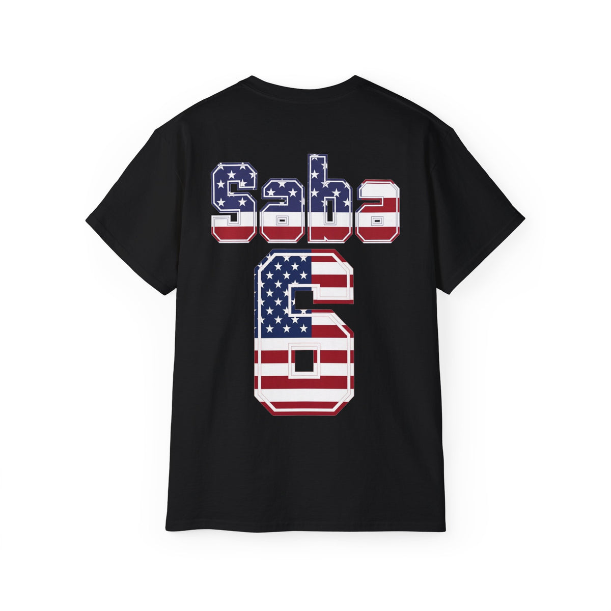 Sabastian Berhalter Number 6 USA Flag Shirt for the BORO 'back print only'