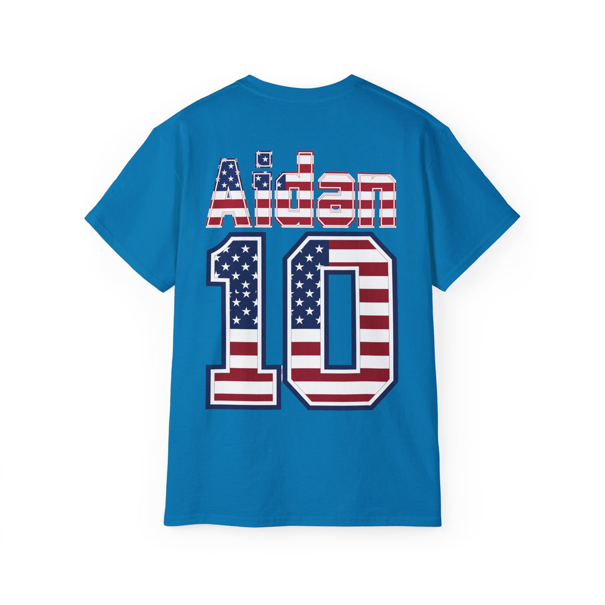 Aidan Morris Number 10 USA Flag Shirt for the BORO 'back print only'
