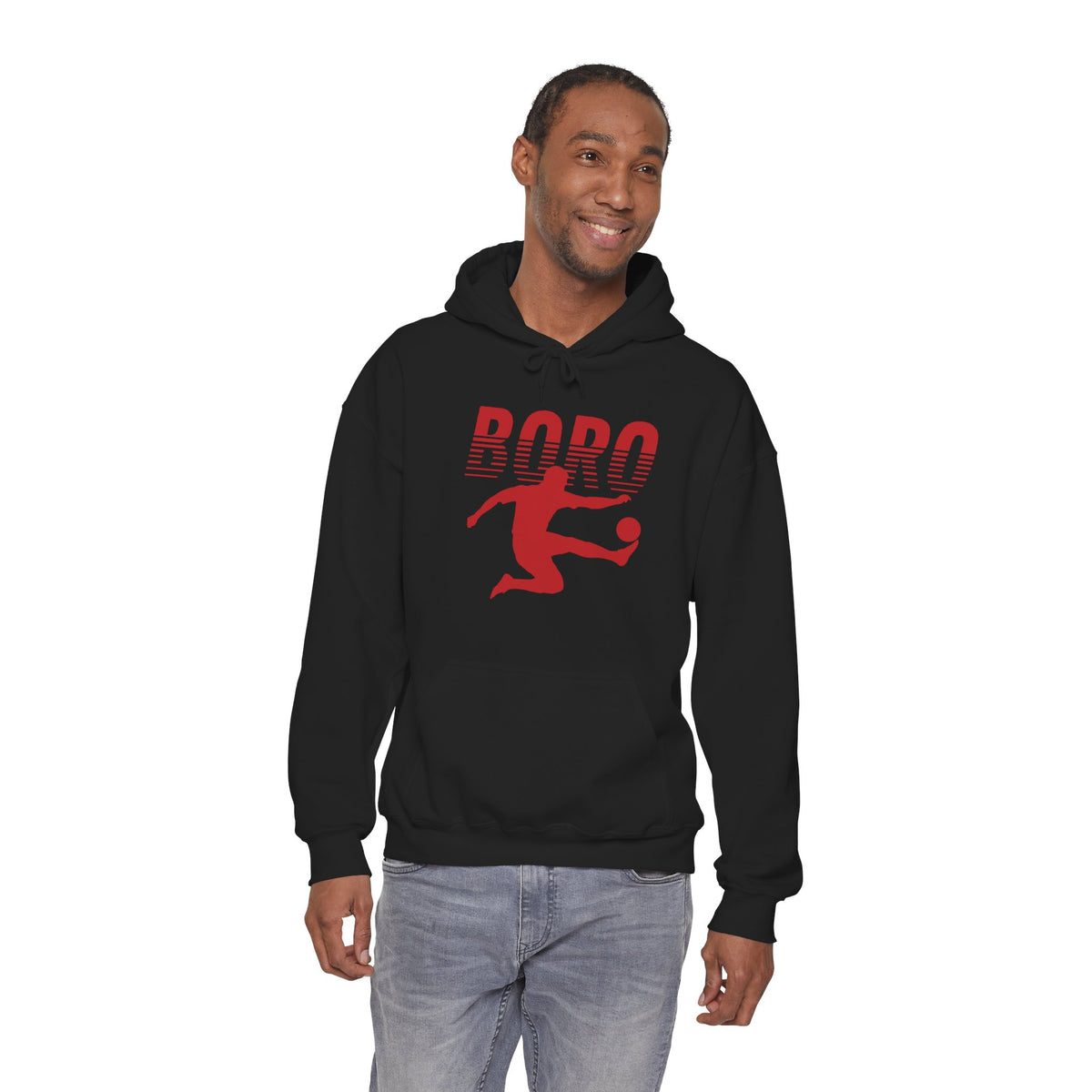 BORO Fade Player Hoodie 'front print' only.