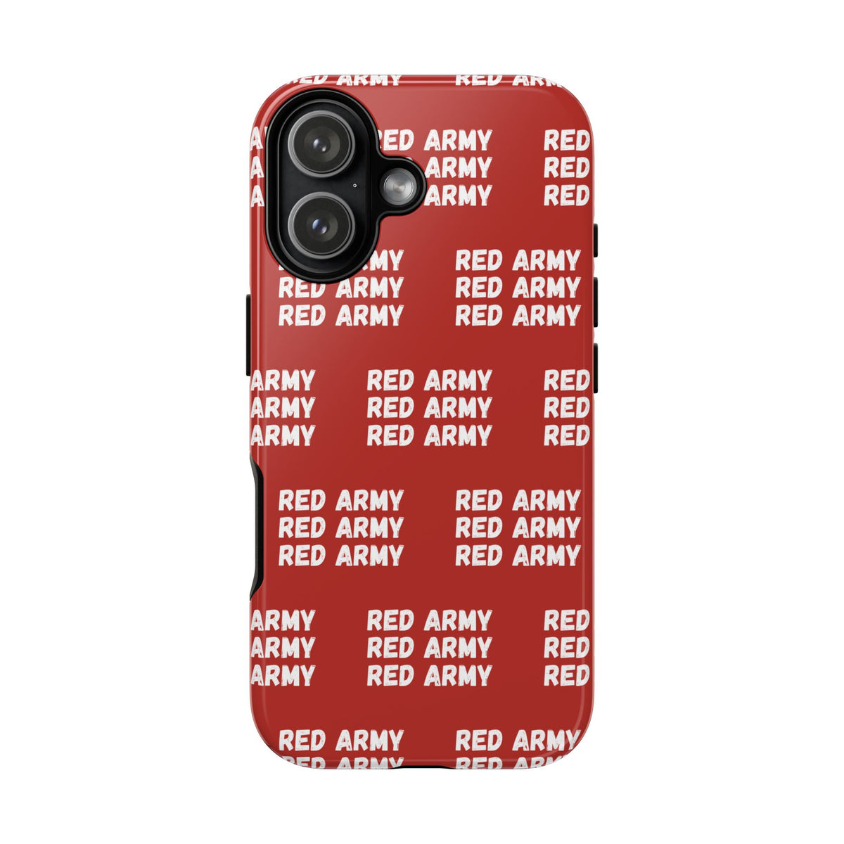 "RED ARMY RED ARMY RED ARMY" Phone Case — Red Pattern Tough Case