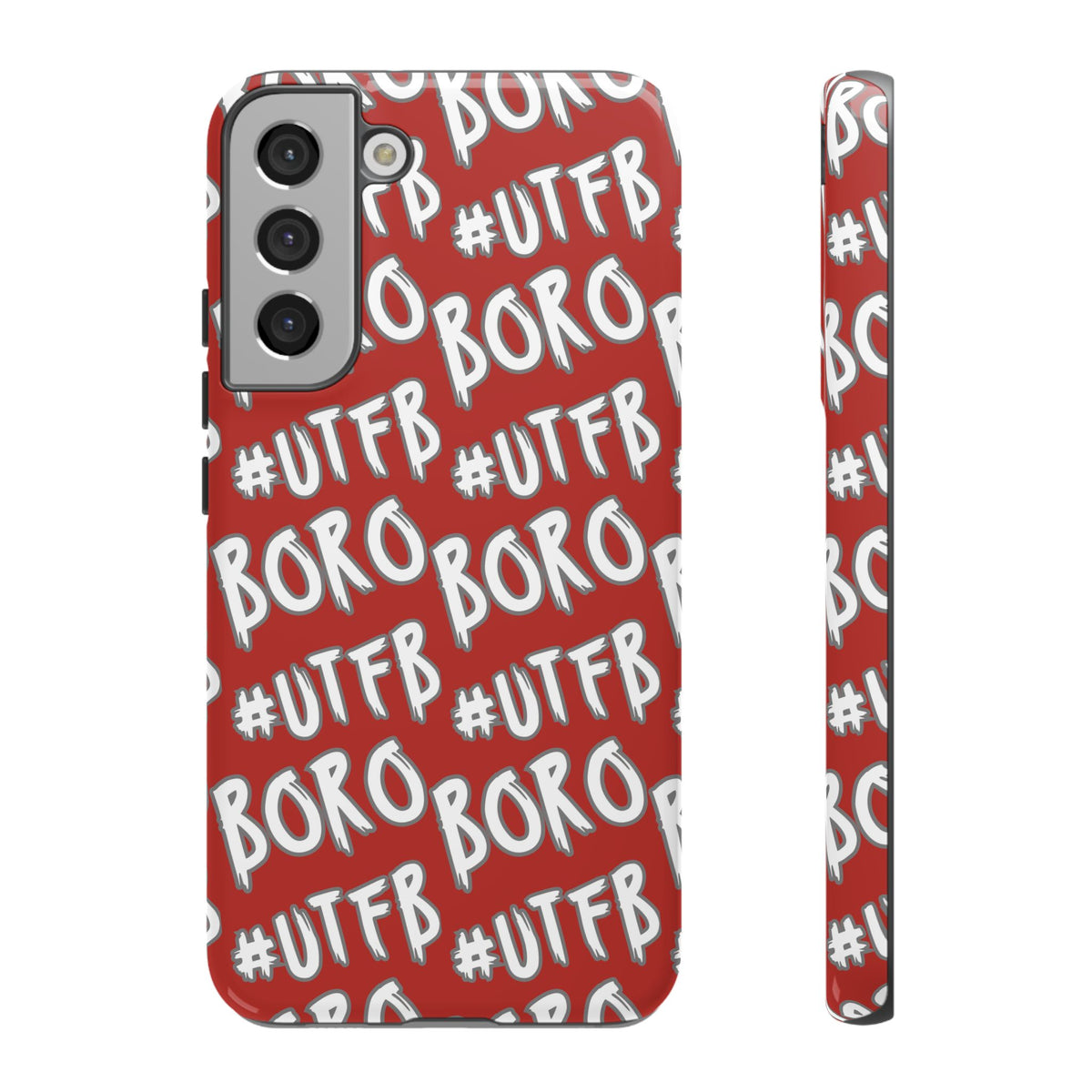 Phone Case — Red #UTFB BORO Pattern Protective Case
